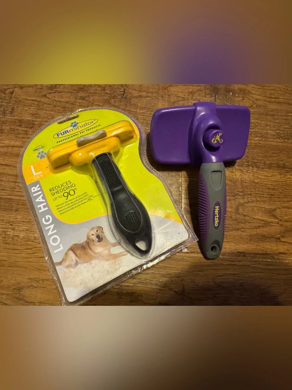 Dog Brushes lot of 2 for long hair includes both